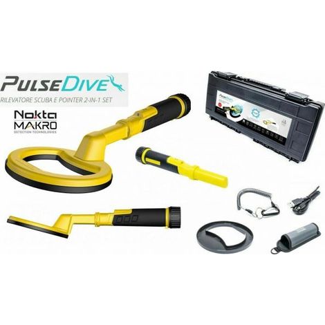 Nokta Makro Pulsedive Scuba tector e Pinpointer subacqueo Giallo - PULSEDIVE 2IN1