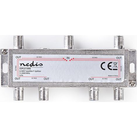 Nedis F-VERTEILER 6-FACH (SSPL610ME) (1/5)