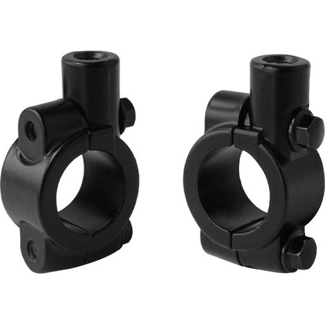 (noir) 2 pièces 25 mm support de rétroviseur universel pour guidon de moto M10 support de support de rétroviseur pour guidon de moto