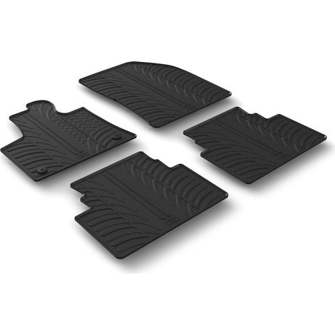 Set tappeti su misura in gomma - compatibile per  Citroen C5 Aircross (12/1807/25)