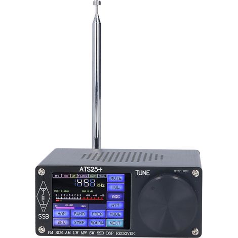 Récepteur radio portable toutes bandes FM, LM et SSB pour radioamateurs avec écran tactile couleur de 2,4 pouces (1/5)