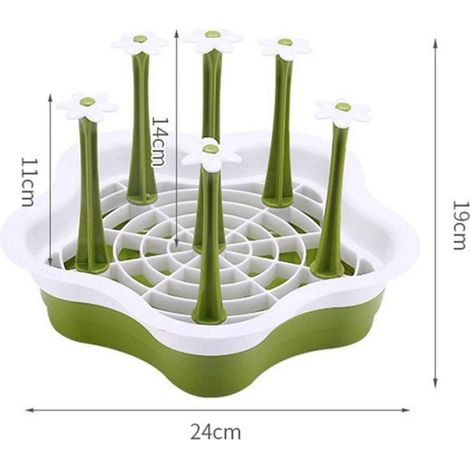 Égouttoir À Tasses - Plateau De Séchage Pour Verres Et Bouteilles - Usage Cuisine Comptoir - 2 Pièces (1/5)
