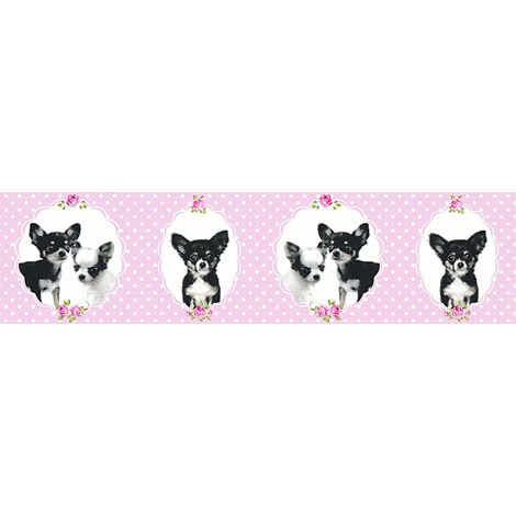 Frise Animaux Rose Little Stars A.S. Création (1/3)