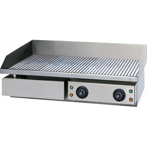 Plancha Électrique - Striée - 72,5x40cm - 4,4kW - Beckers