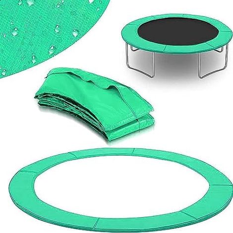 Coussin de Protection pour Trampoline Remplacement Ø 183/244/305/366/396/427 cm bâche à Ressorts Couverture Universelle De Ressort Intérieur Ou Extéri-Q13FT/396cm Q 13FT/396cm