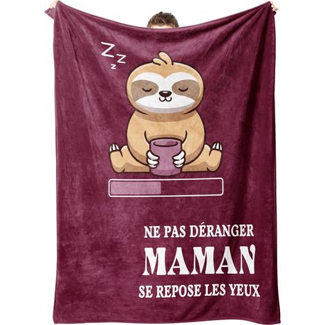 Cadeau Anniversaire Maman, Plaid Couverture Polaire Cadeau pour Maman (1/5)