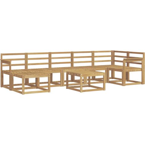 Ensemble de canapés d'extérieur 8 pcs Blanc vidaXL (1/5)
