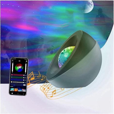 Projecteur d'étoiles LED pratique, veilleuse galaxie, projecteur d'étoiles avec application Bluetooth, lampe de nuit (1/5)