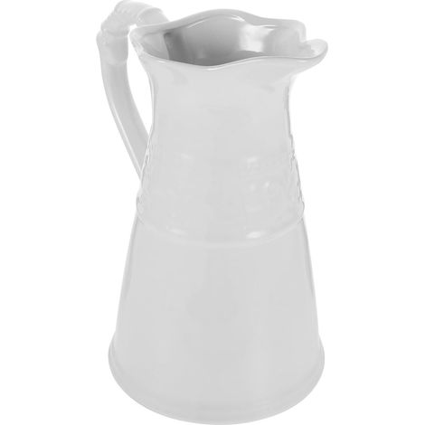 Pichet de Ferme en Céramique Vintage, Vase à Fleurs Artisanal de Style Européen, Décoration Intérieure pour Maison et Bureau, Pot Floral Décoratif, 1 Pièce, Finition Soignée, Fond (1/5)