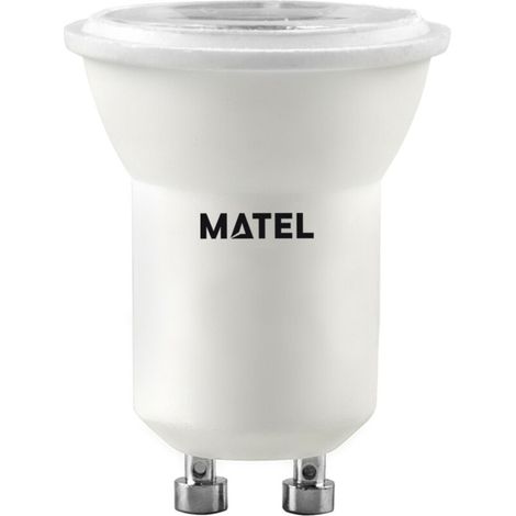 Ampoule LED gu10 3w en matel dichroïque chaud
