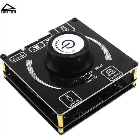 Module amplificateur numérique Bluetooth 5.1 multifonctionnel 2 x 30 W, module amplificateur audio double canal 2.0