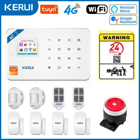 (Pack 3) Système d'alarme de sécurité intelligent WIFI GSM, compatible avec la maison intelligente Alexa, antivol. (1/5)