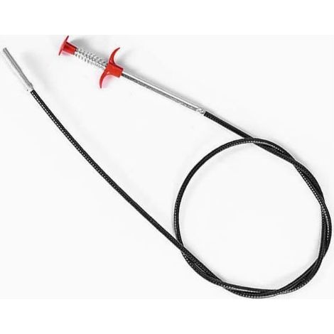 Set mit 3 Abflussreinigungsspiralen (0,6 m, 0,9 m und 1,6 m), flexible Teleskopstangen mit Klauenklemme, Werkzeug zum Reinigen von Waschbecken, Badewannen, Toiletten und Abflüssen -