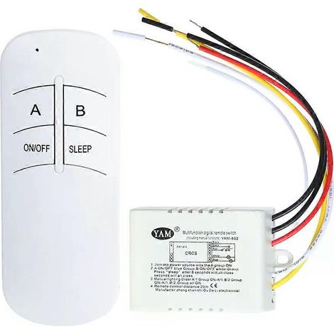 Télécommande sans fil 1/2/3 voies 220 V pour lampe - Accessoires et outils d'éclairage (1/4)