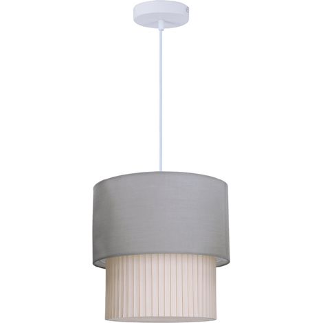 Hängende Deckenleuchte der Batwe-Serie E27 Ø280mm Grau