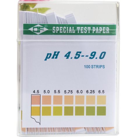Papier test pH 2 couleurs 4.5‑9.0, 100 bandelettes de mesure rapide avec échelle colorimétrique pour eau