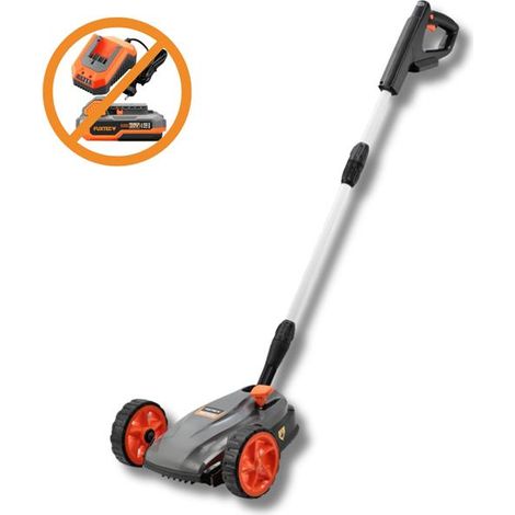 FUXTEC FX-E1RMEH20-SOLO Tagliaerba a Batteria 20V – Tosaerba Compatto a Una Mano Mulching Senza Batterie, Larghezza 22cm, Altezza Regolabile, 300W