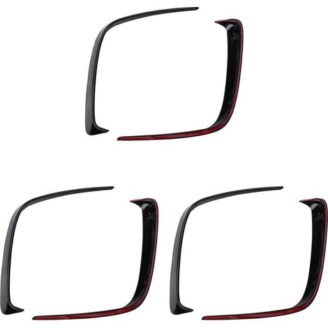 pares de alerones/divisores/canards traseros de ABS negro para parachoques de coche, compatibles con W176 A200 A250 A45 AMG 2013-2016.