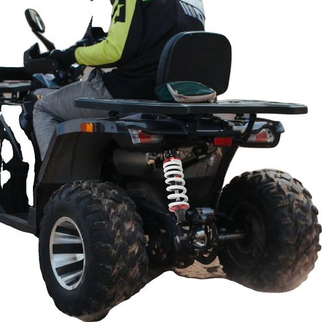 Amortiguador trasero cuádruple, capacidad de carga de 445 kg, distancia entre orificios de 290 mm, longitud del vástago del pistón de 12,5 mm, grosor del muelle de 11 mm, ancho del producto de 67 mm. (1/5)