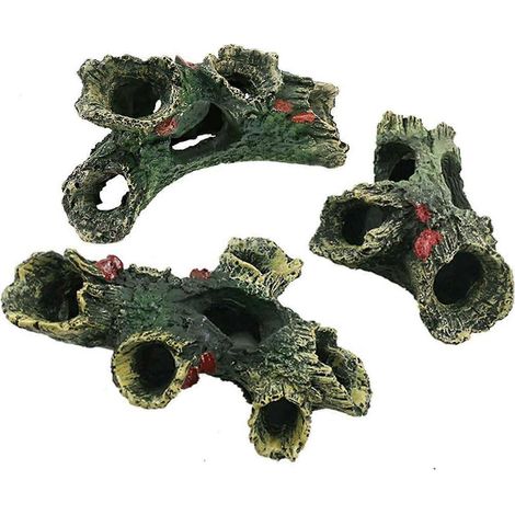 Aquariumdecoratie in de vorm van een rottende boomstam, betta-visornament, zoetwaterdecoratie - Kleine hars aquariumdecoratie (1/5)