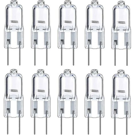 Ampoules Halogènes G4 Ampoule 12v 10w, Blanc Chaud, Paquet De 10