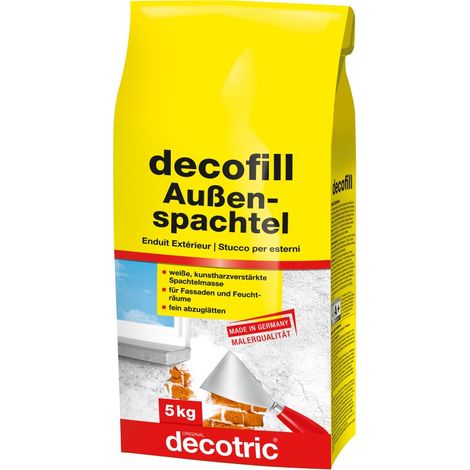 Decofill argamasa de volveado a taper y de alisado 5 kg, exterior decotric
