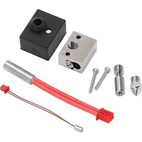 Kit hotend haute température 300°C pour Ender3 S1 : bloc chauffant cuivré, tube titane, résistance 24V 40W, accessoire d'upgrade imprimante 3D. (1/5)