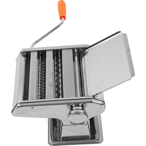 Machine à pâtes manuelle en acier inoxydable avec 9 niveaux d'épaisseur et poignée antidérapante (1/5)