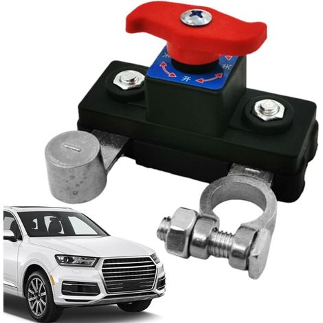 Contrôleur de Déconnexion de Batterie Coupe-Batterie 12V 24V Cosses Auto Renforcées pour Camping-car, Bateau, Utilitaire,Argent vif (1/5)