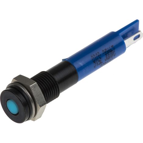 Voyant LED lumineux Bleu RS PRO, dia. 6mm, 24V c.c., taille de la lampe 3 mm, IP67 ( Prix pour 1 )
