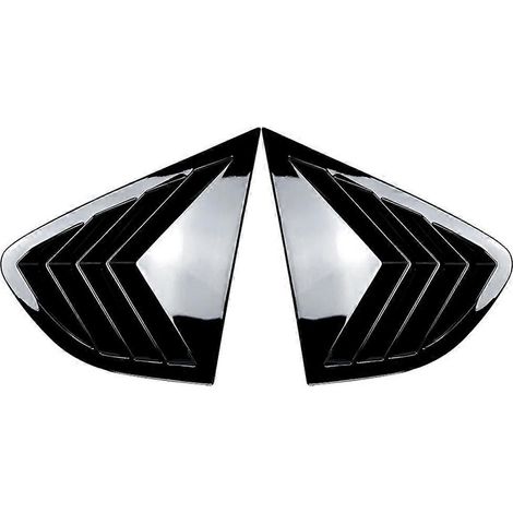 Volets de persiennes de lunette arrière de voiture, noir brillant (voir photo) (1/5)