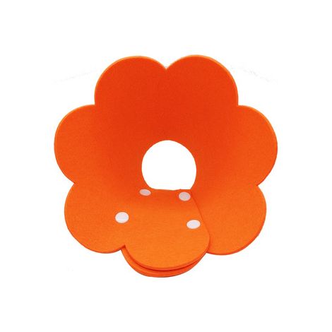 Pet Dog Cat Felt Tournesol Snap Collier Anti-Lick Wound Collar(Orange XS-Super Small (convient aux chats de moins de 1 an)) (1/5)