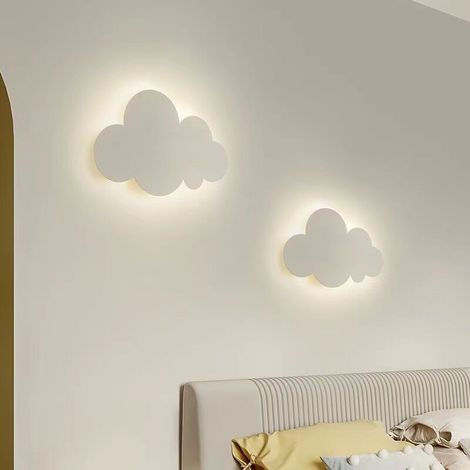 Wall Light - Cloudy Light - For Indoor Use - Modern - Acrylic Shade with Integrated LED Lamps - For Children's Room - Lighting - Cool White (1/5)