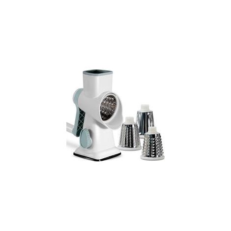Rallador de queso giratorio para cortar, rallar grueso y fino, con base de succión estable, ideal para la cocina. - Crezuo (1/4)
