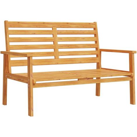 Canapé de jardin en bois d'acacia massif de 120 cm (1/5)