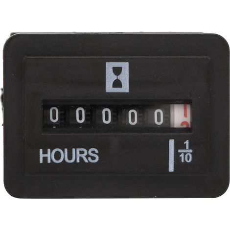 Compteur horaire à quartz 10-80 V AC/DC 99 999,9 heures pour groupes électrogènes (1/5)