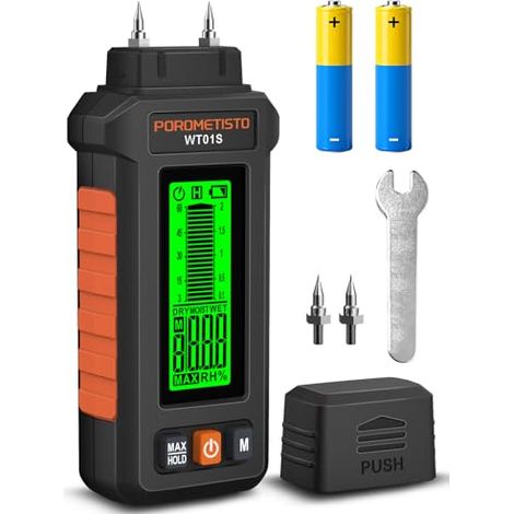 Testeur Humidité Bois WT01S, Détecteur Humidité 5 MODES (1/5)