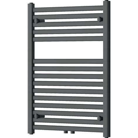 Radiador secatoallas eléctrico 447W 80x60x3cm, Gris (1/4)