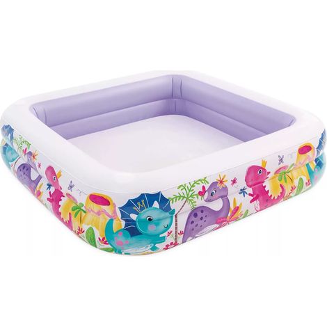 PISCINA GONFIABILE QUADRA  ACQUARIO CON PARASOLE  +2  ANNI  cm.157x157x122h.  peso kg.3,80 (57470)    INTEX