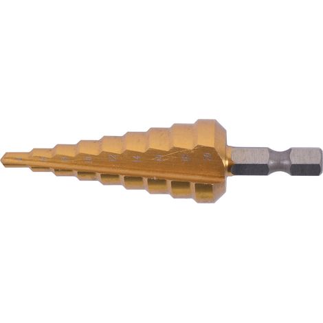 Makita HSS Titan Stufenbohrer, Ø 4-20 mm, 9-stufig, 1/4 6-kant (1/4)