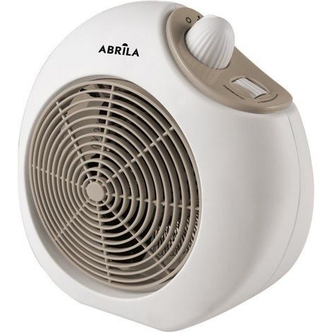 Termoventilatore Elettrico Savona Bianco/Beige 2000W 2 Potenze 3 Funzioni Termostato (24,5x25,5x14cm)
