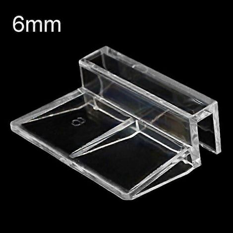 10 clips universels pour couvercles d'aquarium sans rebord en acrylique, 6 mm/8 mm/10 mm - 6 mm (1/5)