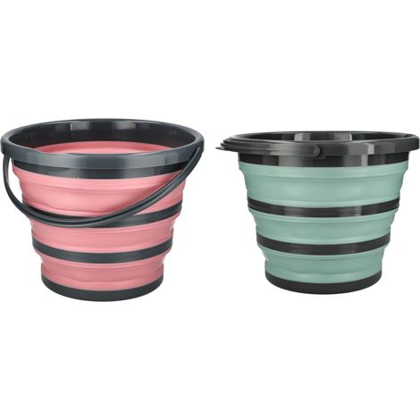 Seau pliable universel multifonctionnel couleurs variées 10L 1 pc. (1/3)