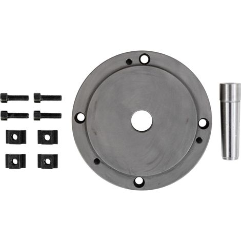 Bride intermédiaire pour mandrin 3 mors ø160 mm à monter sur diviseur - table rotative THV-8 Torros TF-6