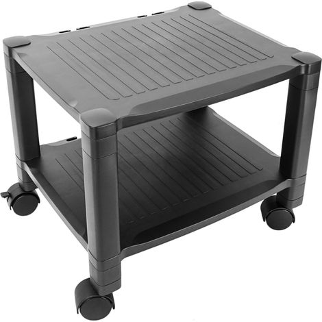 PrimeMatik - Table d'appoint 2 niveaux pour imprimante à roulettes (1/5)