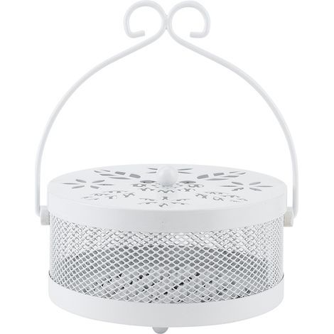 Lot porte-encens anti-moustique réfractaire été doré blanc 14,9x7,5 cm (1/5)