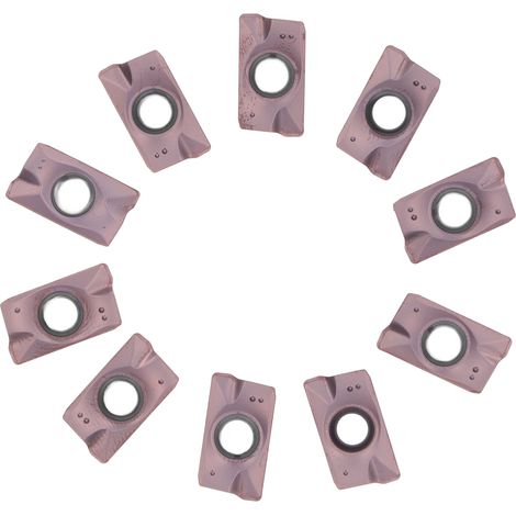 10 plaquettes de tournage carbure APMT1604PDERMO2, revêtement multicouche, vitesse de coupe rapide pour fraisage CNC, lot de 10 inserts (1/5)