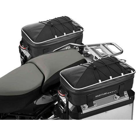 Bagages de moto, rangement extensible, design étanche, 2 sacs de côté réfrigérants (1/2)