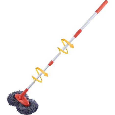 1 Brosse lavage voiture, microfibre double couche, manche rétractable, rotation 360°, nettoyage sans rayures (1/5)