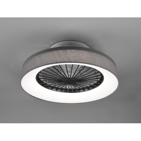 Moderne LED-Lüfterleuchte 30 W dimmbar Farsund Grey Trio Lighting (1/5)